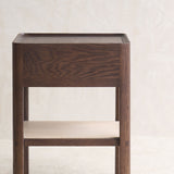 Tye Oak Nightstand | Espresso