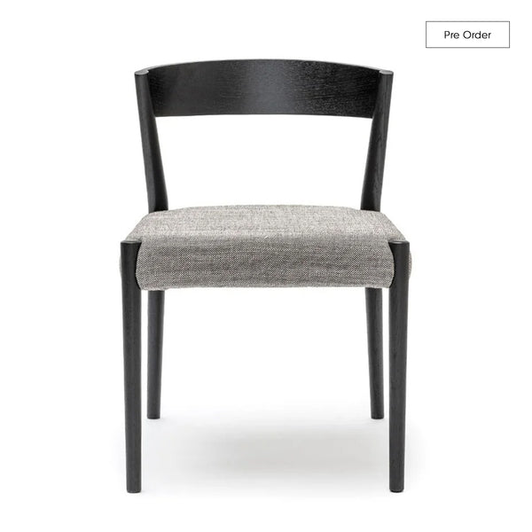 Ronda Dining Chair | Black Frame - Bespoke Fabric