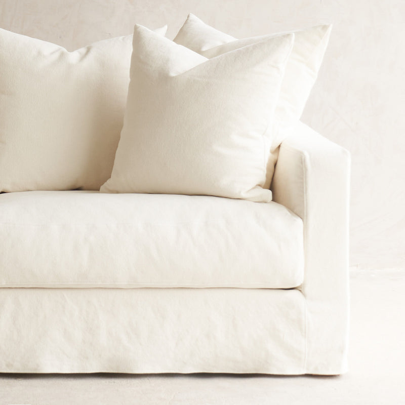 Sloopy Fabric Sofa | 2.5 & 3 Seater - Blanc