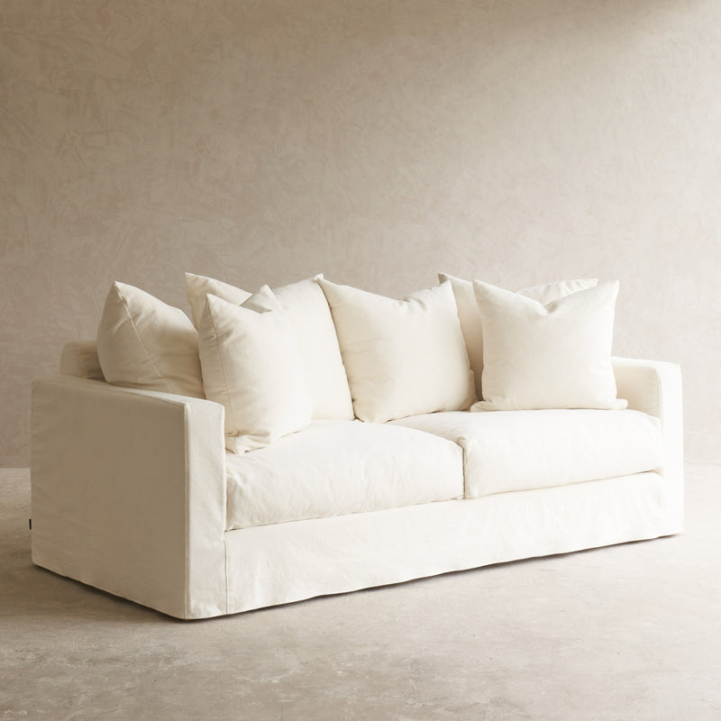 Sloopy Fabric Sofa | 2.5 & 3 Seater - Blanc