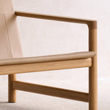 Troubadour Fabric Armchair | Oak Frame - Sherpa Yeti