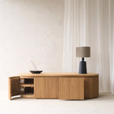 Moher TV Console with Drawers | Teak (140cm)