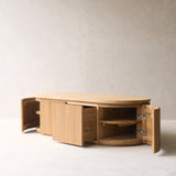 Moher TV Console with Drawers | Teak (140cm)