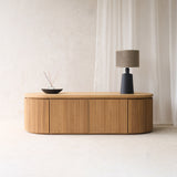 Moher TV Console with Drawers | Teak (140cm)