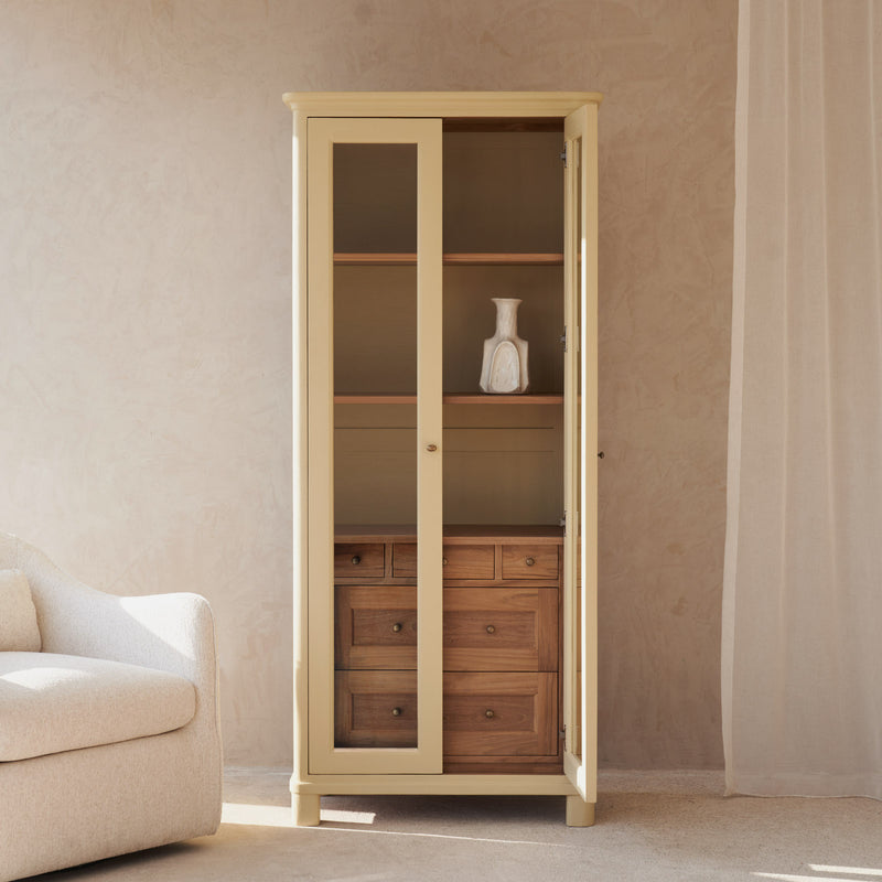 Norman Cabinet | 2 Glass Doors - Teak