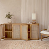 Rocco Rattan Sideboard | Teak (180cm)