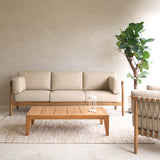 Leo Outdoor Sofa | 3 Seater - Linen (223cm)