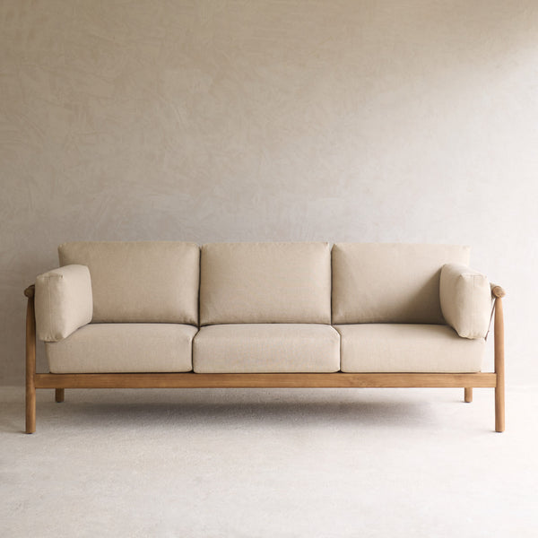 Leo Outdoor Sofa | 3 Seater - Linen (223cm)