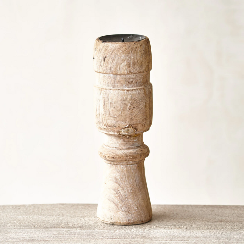 Wooden Candle Stand - Tall