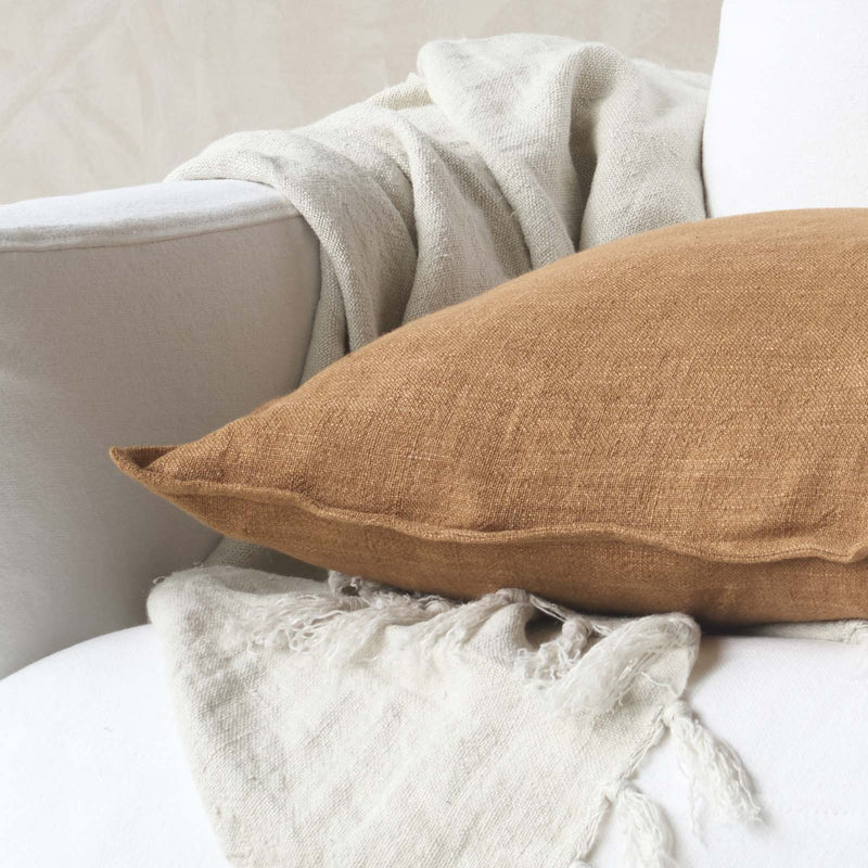 Flaxmill Cushion | Nutmeg (50 x 50cm)