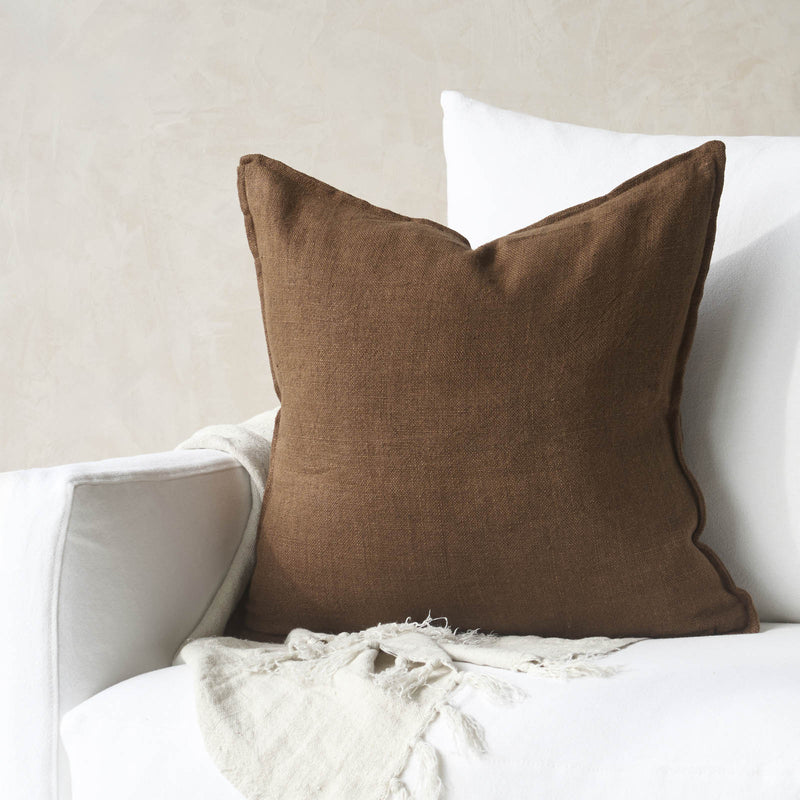 Flaxmill Cushion | Pecan (50 x 50cm)