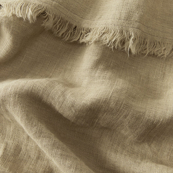 Freya Throw Linen | Biscuit