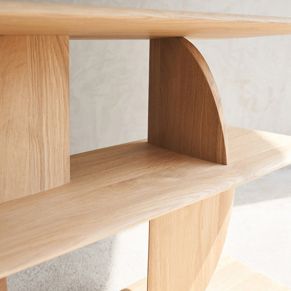 Geometric Console | Oak