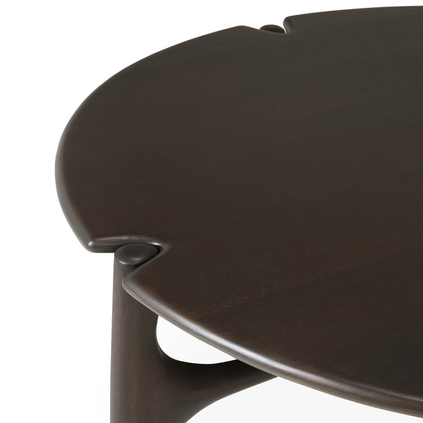 PI Round Coffee Table | Mahogany - Dark Brown