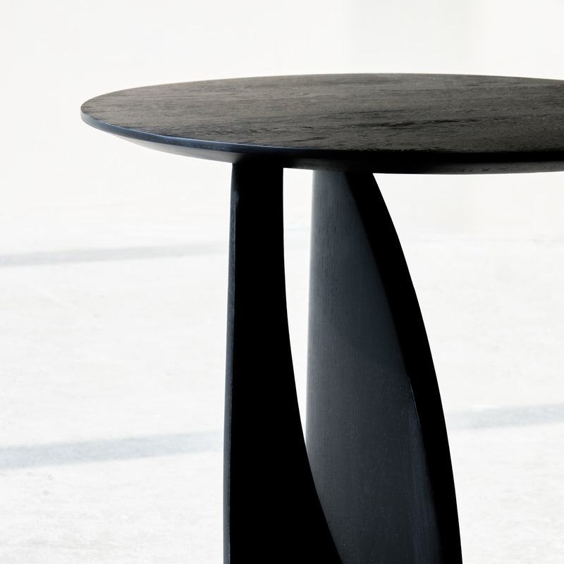 Geometric Side Table | Oak - Black