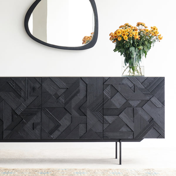 Ethnicraft Graphic Sideboard Teak Black | Originals Furniture Singapore