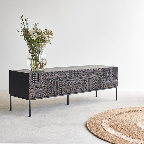 Ethnicraft Tabwa TV Console Teak 160cm. Available at Originals Furniture Singapore.