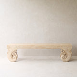 Java Carved Bench | Teak