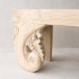 Java Carved Bench | Teak