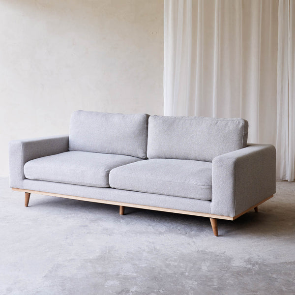 James 3 Seater Fabric Sofa - Grey