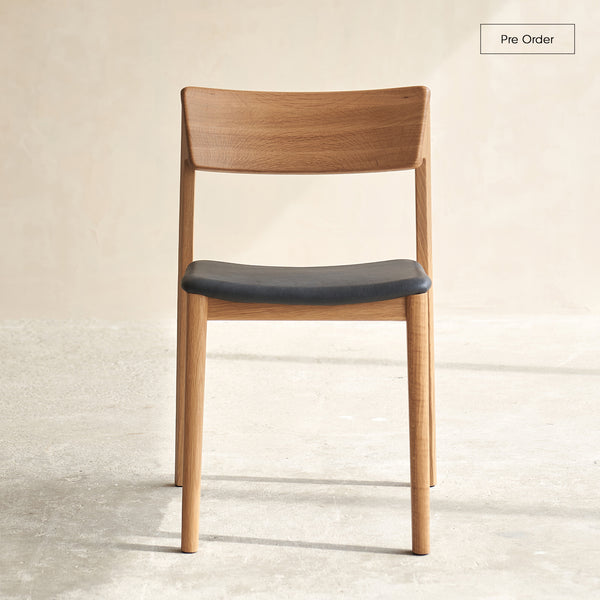 Poise Dining Chair | Oak Frame - Bespoke Leather