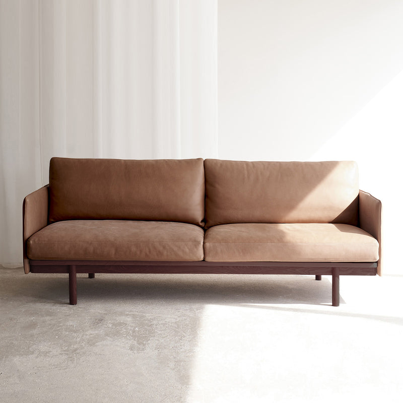 Pensive Sofa | Walnut - Bespoke Leather