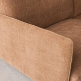 Pensive 2.5 Seater Fabric Sofa | Walnut Frame - Sherpa Yak