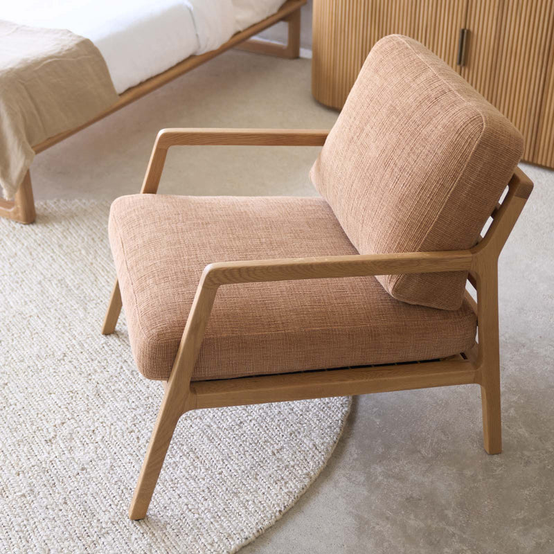 Nysse Armchair | Oak Frame - Sherpa Yak