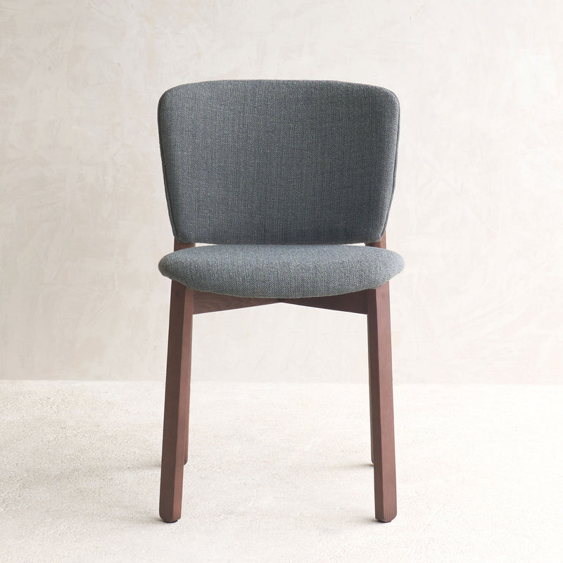 Pinta Fabric Dining Chair | Walnut Frame - Basil