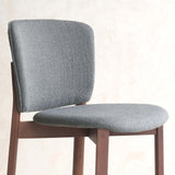 Pinta Fabric Dining Chair | Walnut Frame - Basil