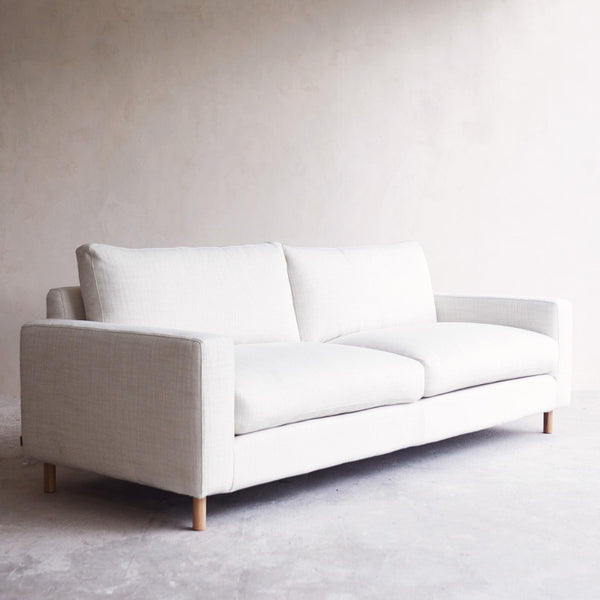 Ponte Fabric Sofa | 3 Seater - Gesso (230cm)