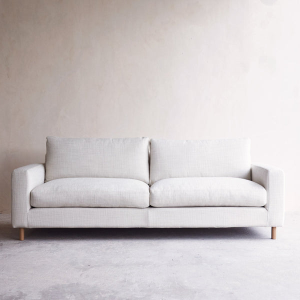 Ponte Fabric Sofa | 3 Seater - Gesso (230cm)