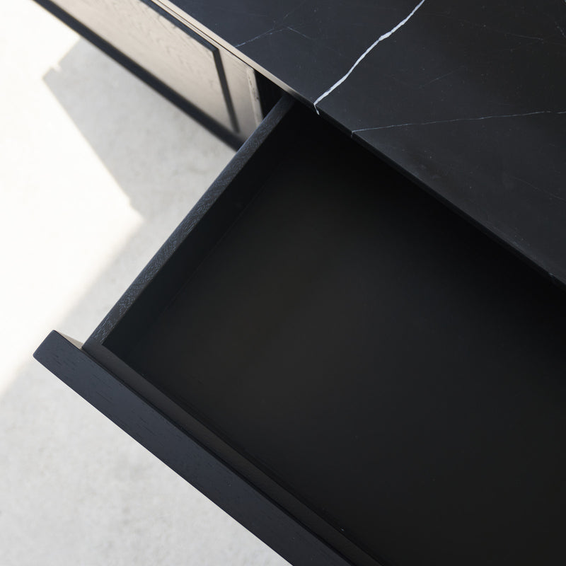 Yorke Oak TV Console | Black