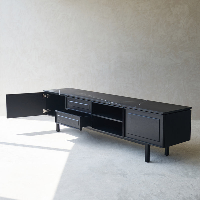 Yorke Oak TV Console | Black