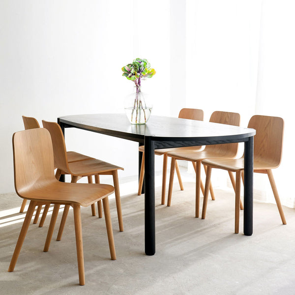 Cove Dining Table | Black Oak