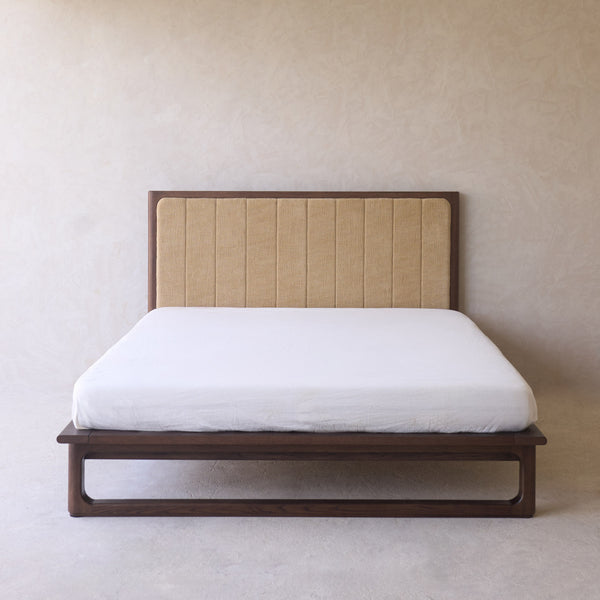 Hover Bed Frame | Espresso Oak - Toffee (SG Queen)