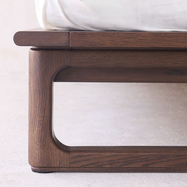 Hover Bed Frame | Espresso Oak - Toffee (SG Queen)