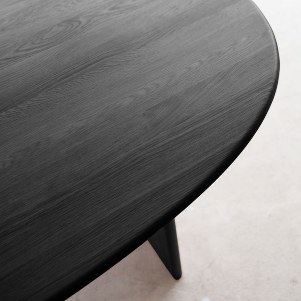 Kelly Dining Table | Black Oak