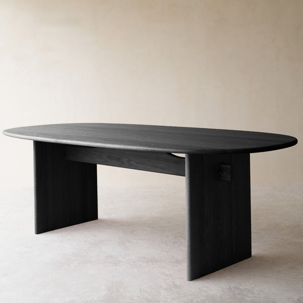 Kelly Dining Table | Black Oak