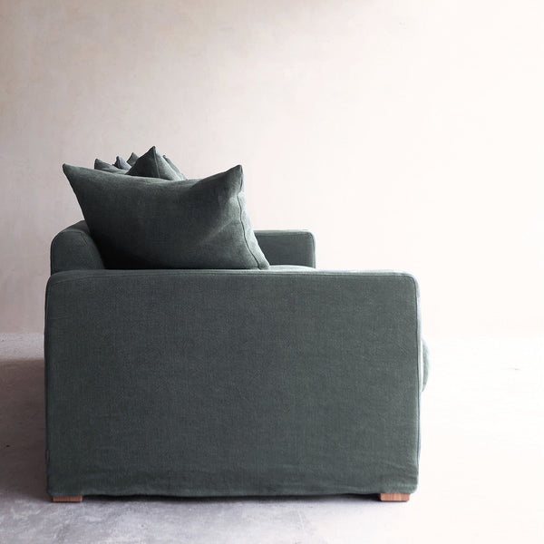 Sketch Forest Green Kale Sloopy 3 Seater Fabric Sofa from Originals Furniture Singapore