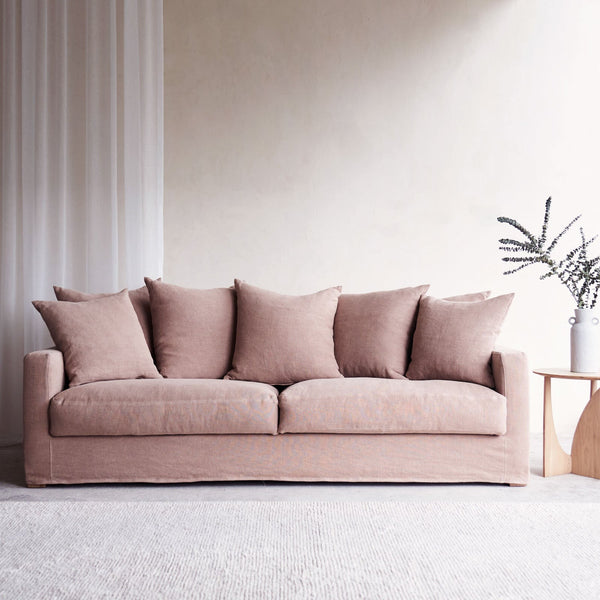 Sketch Pink Momo Sloopy 3 Seater Fabric Sofa from Originals Furniture Singapore