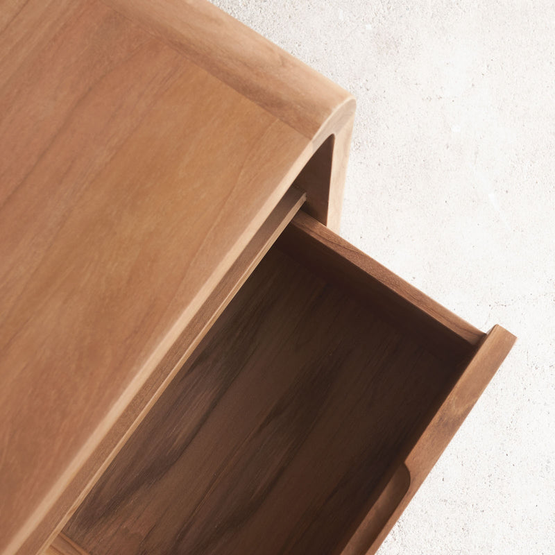 Tegan Bedside Table | Teak (55cm)