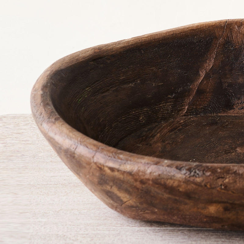 Vintage Wooden Parat Bowl - Medium