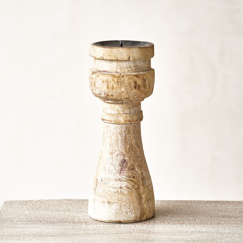 Wooden Candle Stand - Tall