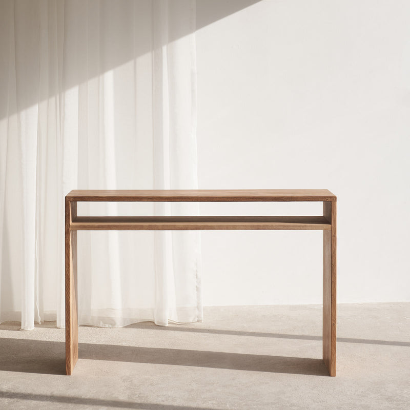 Java Console with Shelf  Teak - Natural – Originals Furniture