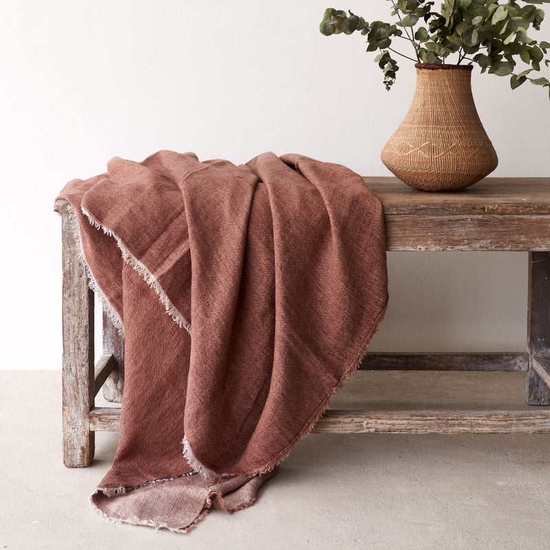 Throw VV Linen | Blush