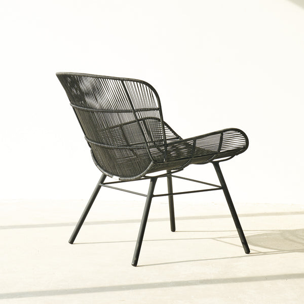 Rose Outdoor Lounge Chair Armchair in Lava Black from Originals Furniture Singapore